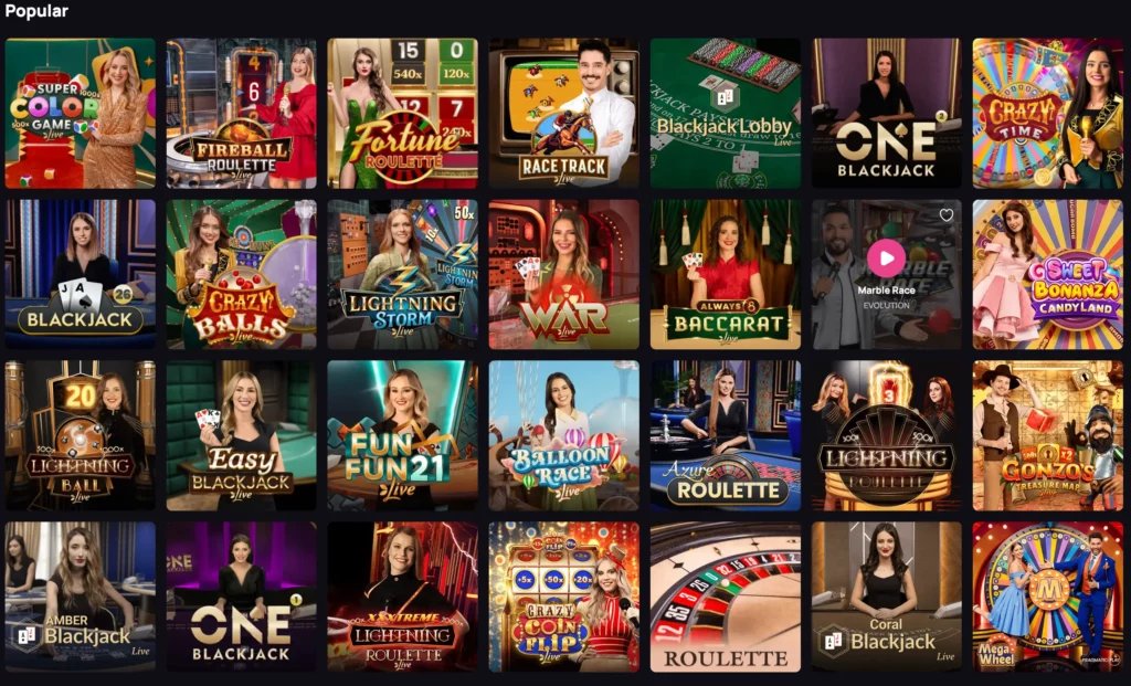 Betandplay casino screenshot