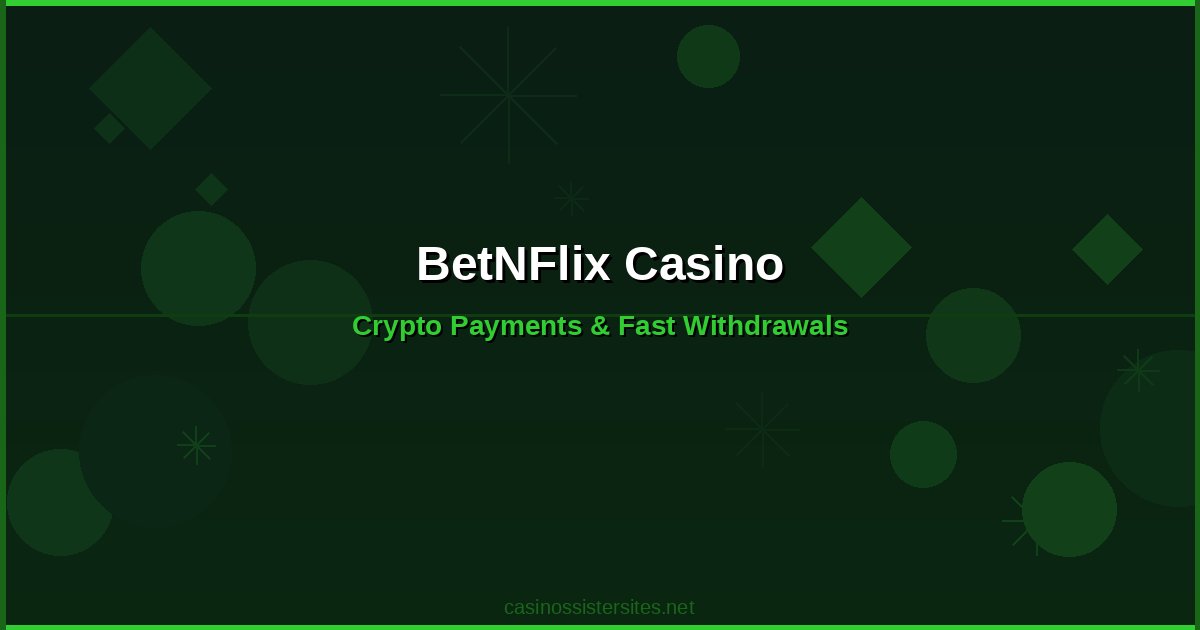 BetNFlix Casino - casino payment methods and crypto not on gamstop