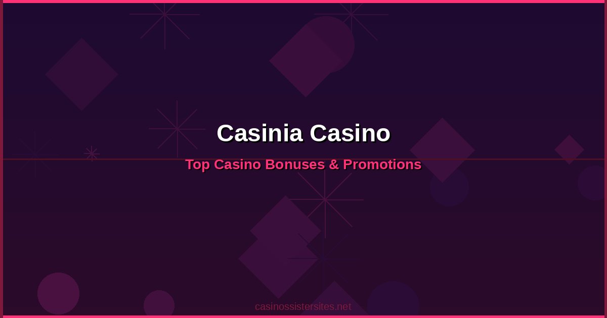 Casinia Casino - online casino bonuses and promotions not on gamstop
