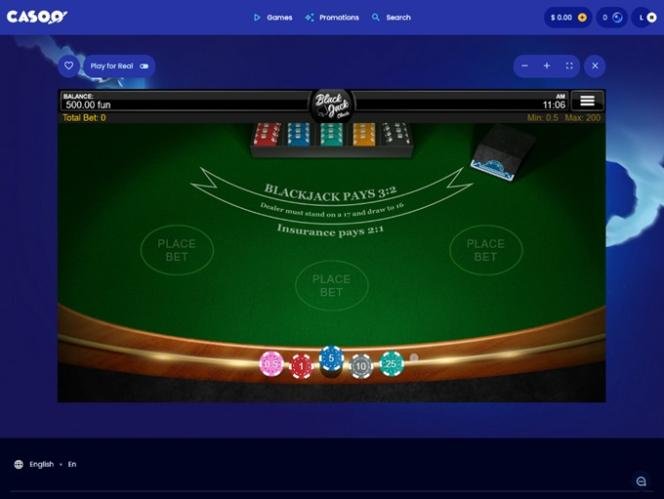 Casoo casino screenshot