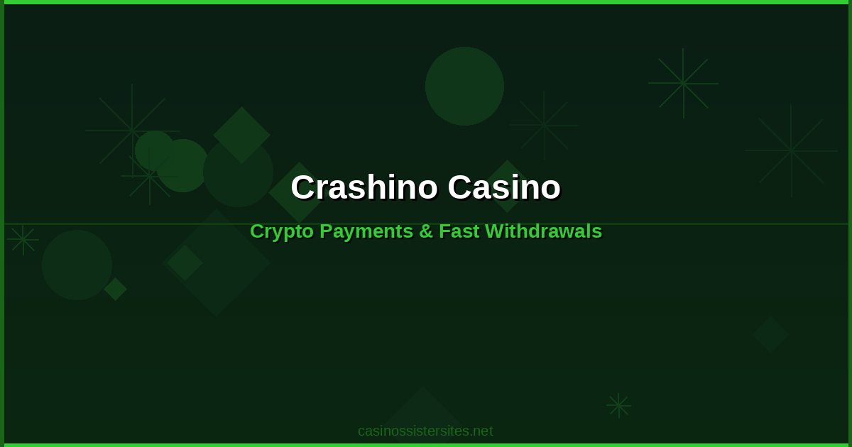 Crashino Casino - casino payment methods and crypto not on gamstop