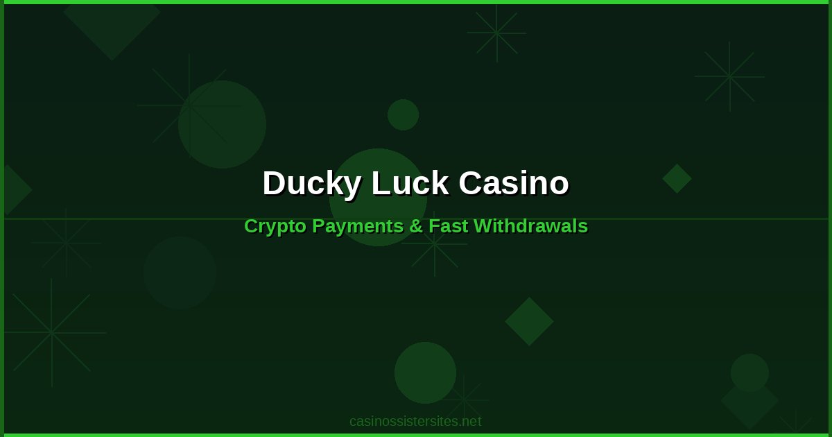 Ducky Luck Casino - casino payment methods and crypto not on gamstop