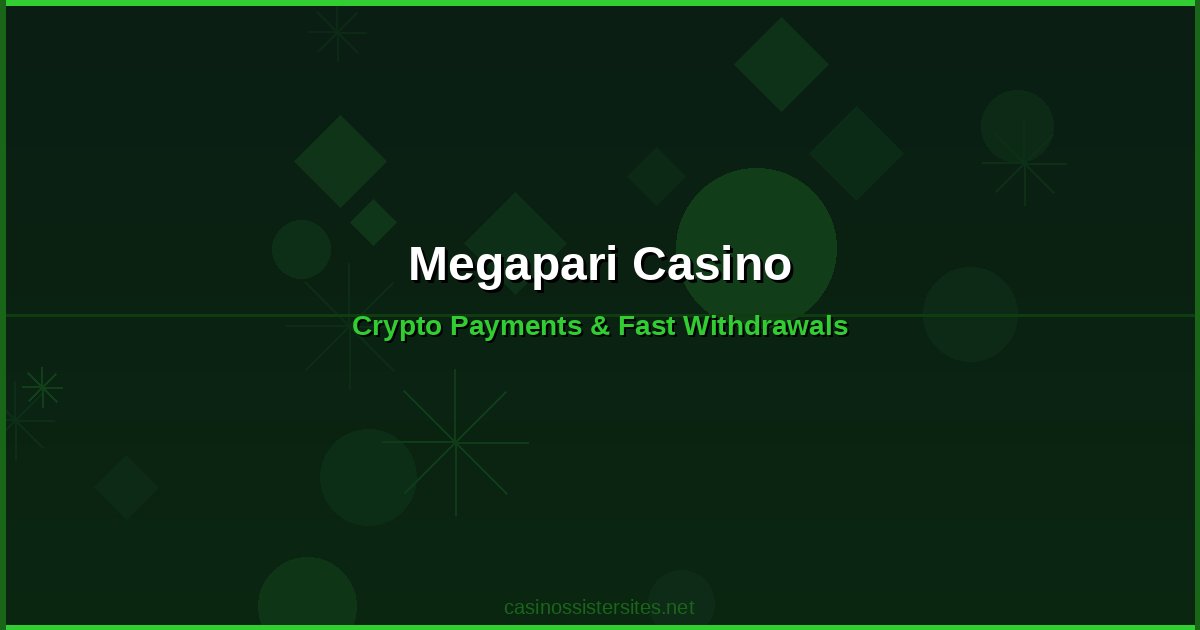 Megapari Casino - casino payment methods and crypto not on gamstop