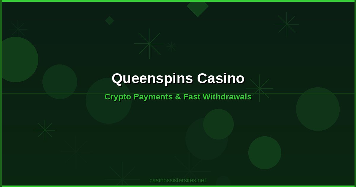 Queenspins Casino - casino payment methods and crypto not on gamstop