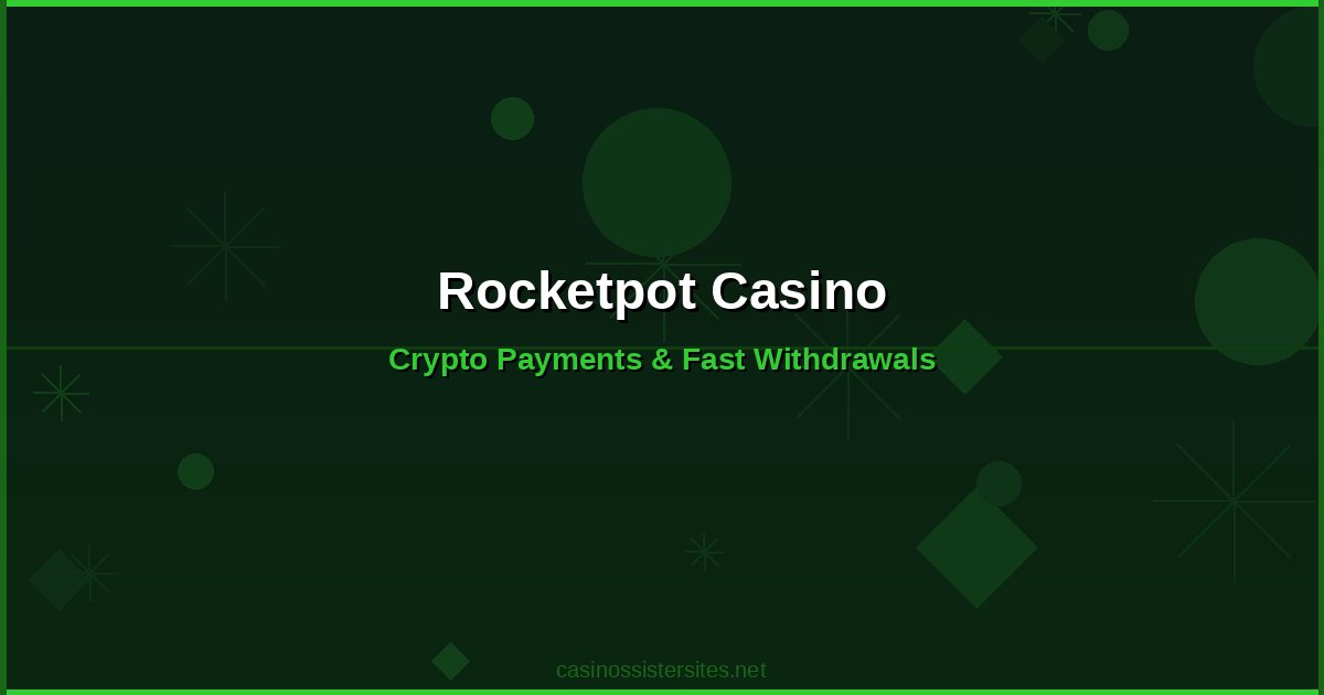 Rocketpot Casino - casino payment methods and crypto not on gamstop