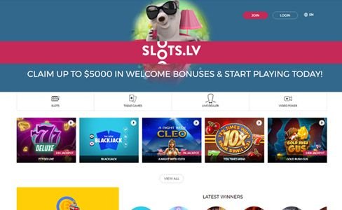 Slots.lv casino screenshot