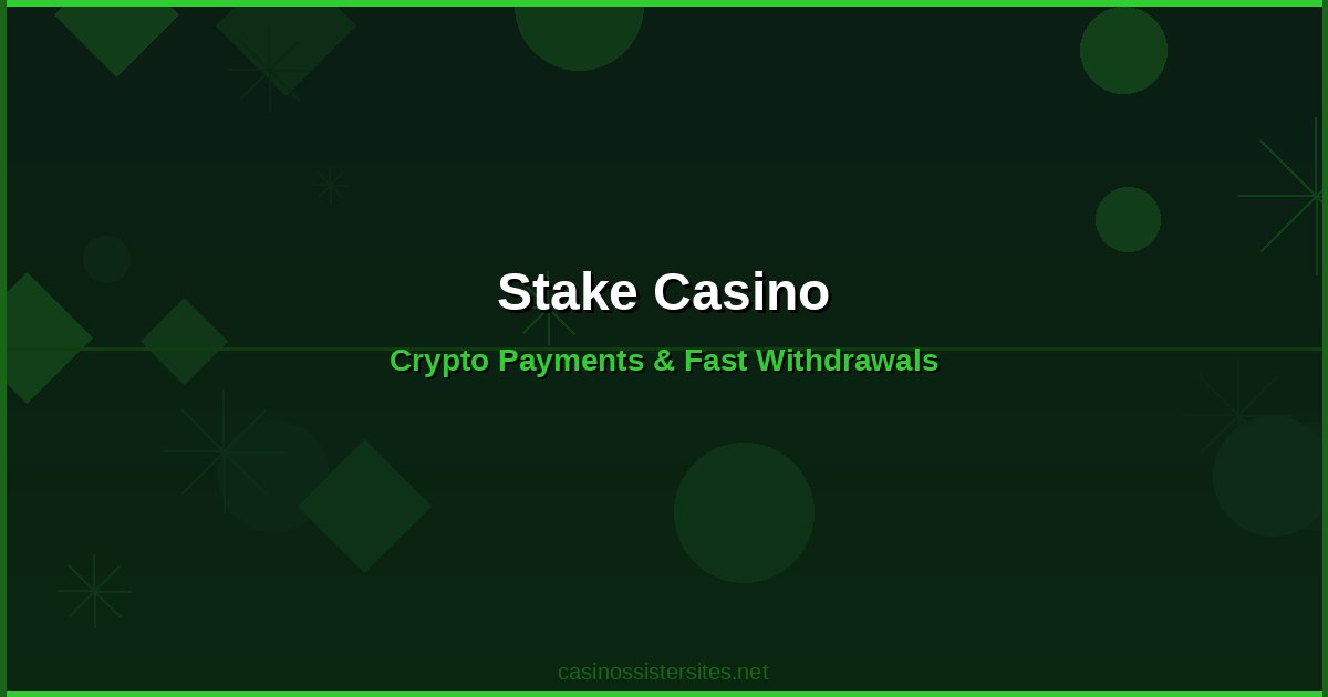 Stake Casino - casino payment methods and crypto not on gamstop