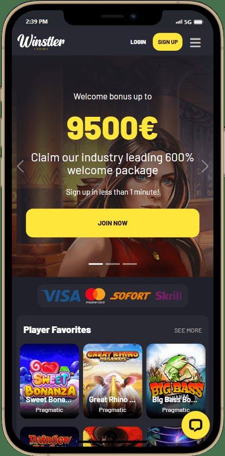 Winstler casino screenshot